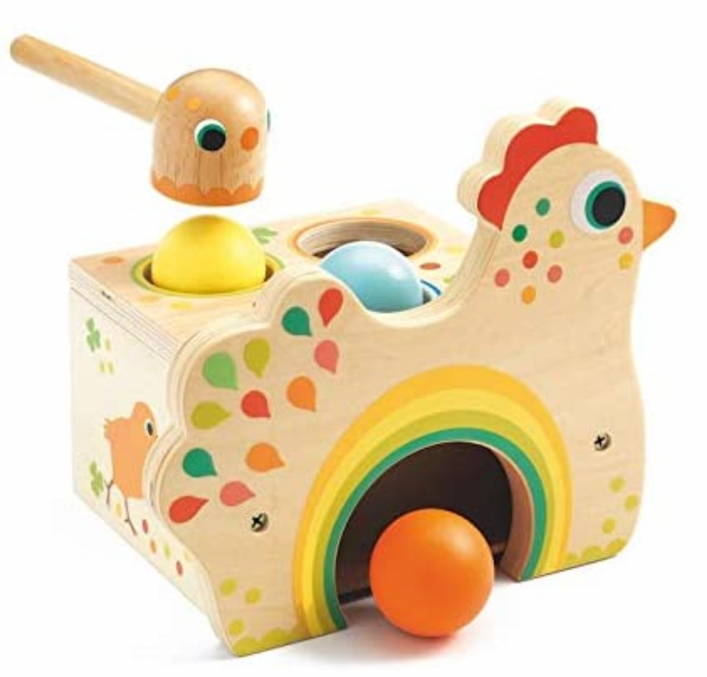 Sandy Brown Tapatou Chicken Toddler Toy DJ06305